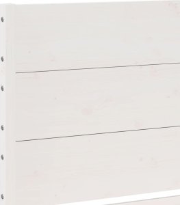 vidaXL Dłuższe łóżko bez materaca, białe, 200x220 cm, lite drewno 7