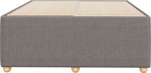 vidaXL vidaXL Rama łóżka, kolor taupe, 120x200 cm, obita tkaniną 4