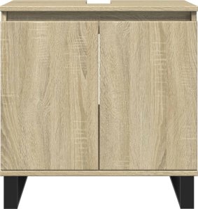 vidaXL vidaXL 3-cz. zestaw mebli łazienkowych, kolor dąb sonoma 5