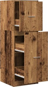 vidaXL vidaXL Szafka apteczna, stare drewno, 40x41x118 cm 2