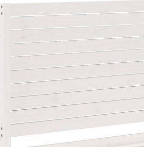 vidaXL Dłuższe łóżko bez materaca, białe, 160x210 cm, lite drewno 7