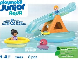 Playmobil Zestaw z figurkami Junior Aqua 71 687 Pływająca wyspa ze zjeżdżalnią 12