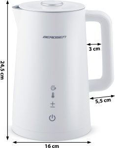 Czajnik Berdsen Czajnik elektryczny 1,7l BD-709 biały 13