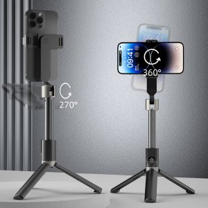Selfie stick Dudao Selfie stick / kijek teleskopowy ze statywem Dudao F18B - czarny standard 4