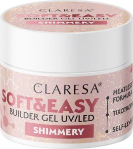 Claresa CLARESA Żel budujący do paznokci Soft&Easy Builder Shimmery 12 g 1