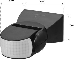 Maclean Czujnik ruchu PIR infrared IP65 gray zasięg 12m MCE201 GR 7