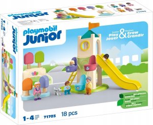 Playmobil Zestaw z figurkami Junior 71703 Wieża przygód i budka z lodami Playmobil 1