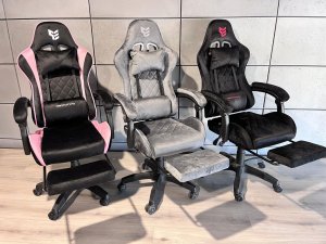 Krzesło biurowe Prototype Fotel obrotowy gamingowy HERO POKER PRO PINK SWEET ALCANTARA 11