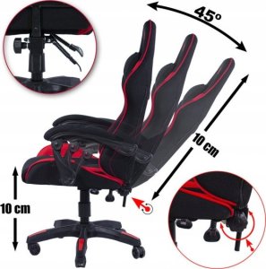 Krzesło biurowe Prototype Fotel obrotowy gamingowy HERO POKER PRO PINK SWEET ALCANTARA 14