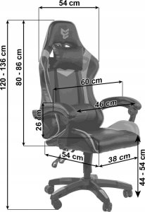 Krzesło biurowe Prototype Fotel obrotowy gamingowy HERO POKER PRO PINK SWEET ALCANTARA 15