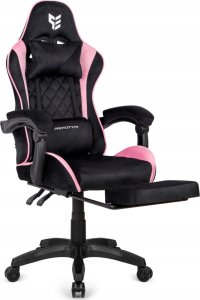 Krzesło biurowe Prototype Fotel obrotowy gamingowy HERO POKER PRO PINK SWEET ALCANTARA 3