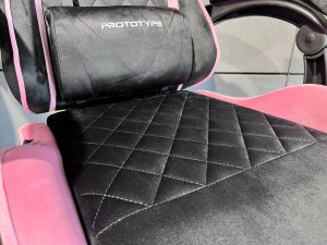 Krzesło biurowe Prototype Fotel obrotowy gamingowy HERO POKER PRO PINK SWEET ALCANTARA 9