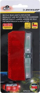 Dunlop TYLNE ŚWIATŁO ROWEROWE 3 LED SMD DUNLOP ZASILANIE DYNAMO 3