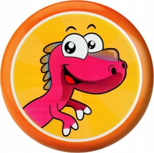 LeanToys Dysk Latający Frisbee z Dinozaurem Pomarańczowy 20 Cm 2