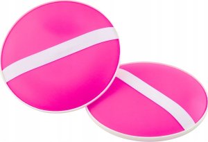 LeanToys Gra Zręcznościowa Paletki Okrągłe Piłka Z Przyssawkami Różowy 2