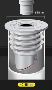 ATL DA272A Syfon magnetyczny silikonowy       40-45mm 4