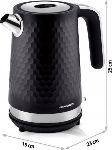 Czajnik Berdsen Czajnik elektryczny 1,7l BD-705 czarno-srebrny 13