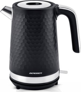 Czajnik Berdsen Czajnik elektryczny 1,7l BD-705 czarno-srebrny 2