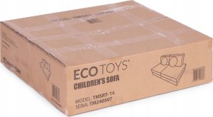 Ecotoys Sofa modułowa duża składana dla dzieci DIY 8 miękkich poduch - szara ECOTOYS 12