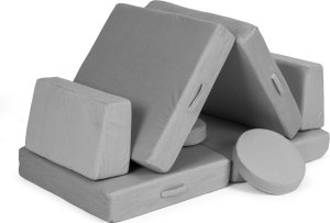 Ecotoys Sofa modułowa duża składana dla dzieci DIY 8 miękkich poduch - szara ECOTOYS 4