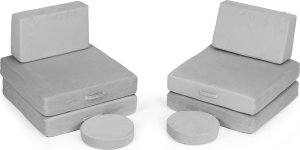 Ecotoys Sofa modułowa duża składana dla dzieci DIY 8 miękkich poduch - szara ECOTOYS 6
