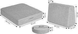 Ecotoys Sofa modułowa duża składana dla dzieci DIY 8 miękkich poduch - szara ECOTOYS 10
