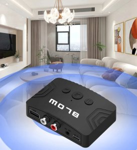 Transmiter FM Blow 74-197# Transmiter bluetooth aux out 2xrca 7