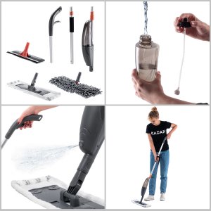 Mop Kadax Wielofunkcyjny mop ze spryskiwaczem ze sprayem 3w1 3