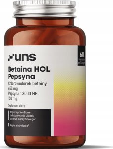 UNS UNS Betaina HCL Pepsyna 60vegcaps 1