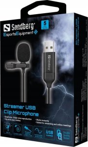 Mikrofon Sandberg Streamer USB Clip Microphone 5