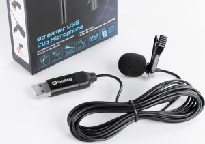 Mikrofon Sandberg Streamer USB Clip Microphone 10