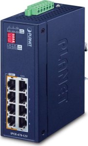 Switch Planet PLANET IP30 Industrial 4-port Gigabit Ethernet (10/100/1000) Obsługa PoE Niebieski 1