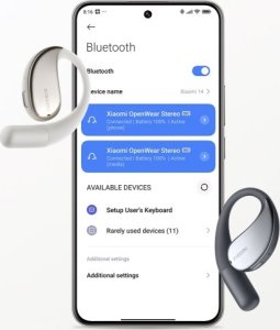 Słuchawki Xiaomi OpenWear Stereo beżowe (BHR8473GL) 8