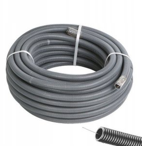 TTPLAST Rura elektroinstalacyjna karbowana TT Plast 10292 RKLSP 32/26 PCV 320N z pilotem 50m szara 5