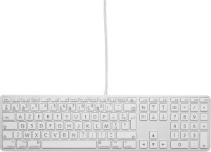 Klawiatura LMP Large Font USB Keyboard 110 keys wired USB keyboard with 2x USB and aluminum upper cover - French AZERTY 1