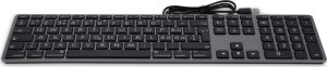 Klawiatura LMP Large Font USB Keyboard 110 keys wired USB keyboard with 2x USB and aluminum upper cover - French AZERTY - space gray 2