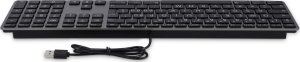 Klawiatura LMP Large Font USB Keyboard 110 keys wired USB keyboard with 2x USB and aluminum upper cover - French AZERTY - space gray 3