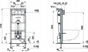 Epson IN WALL TANK WHWC LIS CW1 2