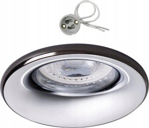 Kanlux Oczko halogenowe Kanlux Elnis 27803 lampa sufitowa wpuszczana downlight 1x35W GU10 / G5.3 antracyt / chrom 6