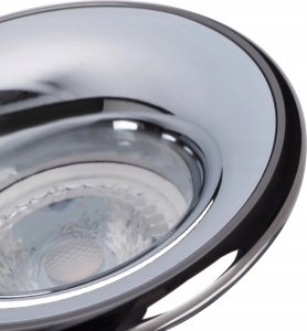 Kanlux Oczko halogenowe Kanlux Elnis 27803 lampa sufitowa wpuszczana downlight 1x35W GU10 / G5.3 antracyt / chrom 7
