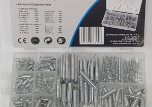 Silver SPRĘŻYNKI 200szt. MIX /SILVER 2