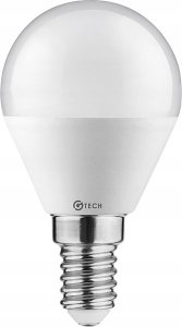 GTV Żarówka LED GTV GT-SMGB45B-60 6W E14 kulka ciepła biała 220-240V 1