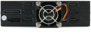 Kieszeń Fantec FANTEC MR-SA1262-12G Płytka tylna dla sześciu 6,35-8,89cm 2,5/3,5 cali HDD/SSD maksymalna wysokość 9,52mm w 13,3cm-5,25 cali wkładzie 3