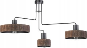 Lampa sufitowa Sigma Vasco 3 31545 plafon lampa sufitowa 3x60W E27 czarny / wenge 1