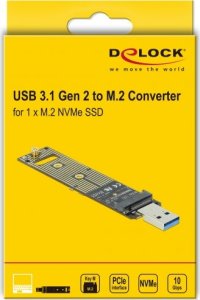 Kieszeń Delock DELOCK Konverter fur M.2 NVMe PCIe SSD mit USB 3.1 Gen 2 4