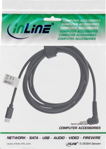 Kabel USB InLine USB-C - DC 4 x 1.7 mm 2 m Czarny (26675) 2