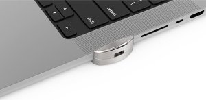 Linka zabezpieczająca Compulocks Compulocks Ledge Lock Adapter for MacBook Pro 16" M1, M2 & M3 with Combination Cable Lock - Sicherheitsschlossadapter - mit Kombinationsschloss - fur Apple MacBook Pro 16 (M1, M2) 3
