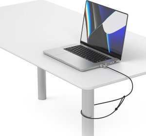 Linka zabezpieczająca Compulocks Compulocks Ledge Lock Adapter for MacBook Pro 16" M1, M2 & M3 with Keyed Cable Lock - Sicherheitsschlossadapter - mit Schliesszylinder - fur Apple MacBook Pro 16 (M1, M2) 3