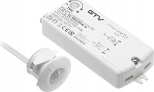 GTV Włącznik GTV AE-WBEZDPIR-10 bezdotykowy pir 230V 250W przewód 2m biały 1