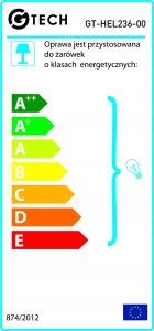 GTV Oprawa hermetyczna LED GTV G-tech GT-HEL236-00 2x120 T8 LED-j G13 AC220-240V 50/60Hz IP65 IK06 abs/ps szara 2